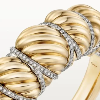 Bransoletka Cartier Libre Tressage, diamenty Bransoletka Cartier Libre Tressage, diamenty