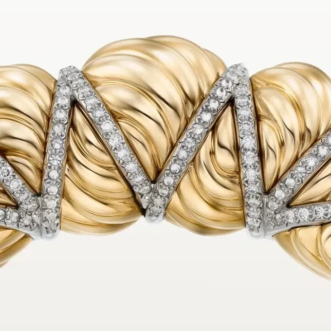 Bransoletka Cartier Libre Tressage, diamenty