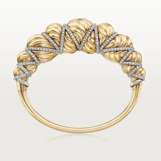 Bransoletka Cartier Libre Tressage, diamenty