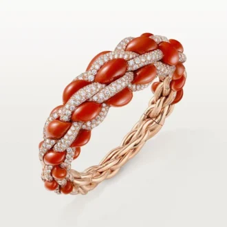 Bransoletka Cartier Libre Tressage, koralowa Bransoletka Cartier Libre Tressage, koralowa