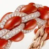 Bransoletka Cartier Libre Tressage, koralowa