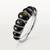 Bransoletka Cartier Libre Tressage, obsydian, diamenty
