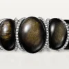 Bransoletka Cartier Libre Tressage, obsydian, diamenty