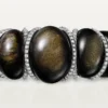 Bransoletka Cartier Libre Tressage, obsydian, diamenty Bransoletka Cartier Libre Tressage, obsydian, diamenty
