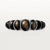Bransoletka Cartier Libre Tressage, obsydian, diamenty