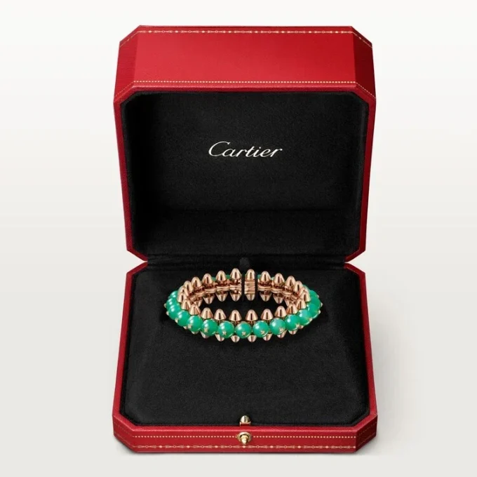 Bransoletka Clash De Cartier, chryzopraz, model w rozmiarze XL