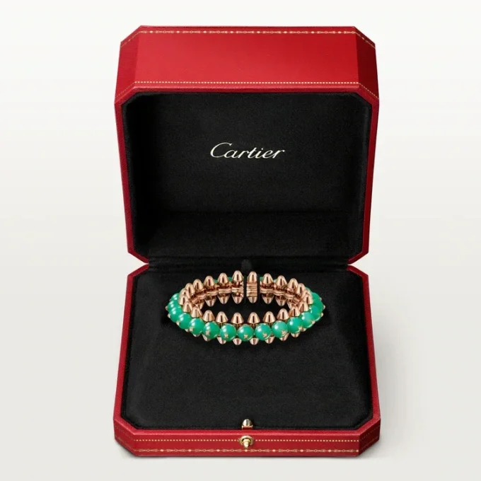 Bransoletka Clash De Cartier, chryzopraz, model w rozmiarze XL