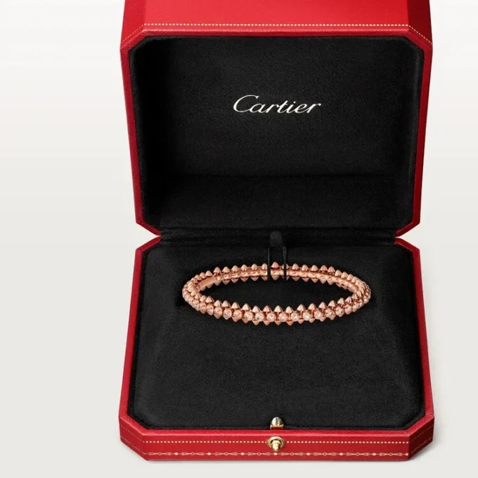 Bransoletka Clash De Cartier, model średni, diamenty