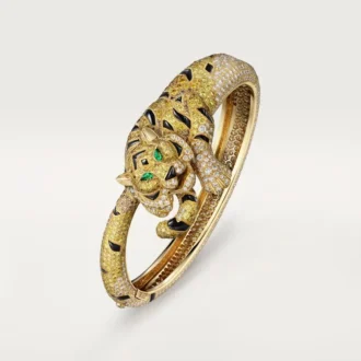 Bransoletka Faune Et Flore De Cartier, żółte, pomarańczowe i brązowe diamenty, wysadzana