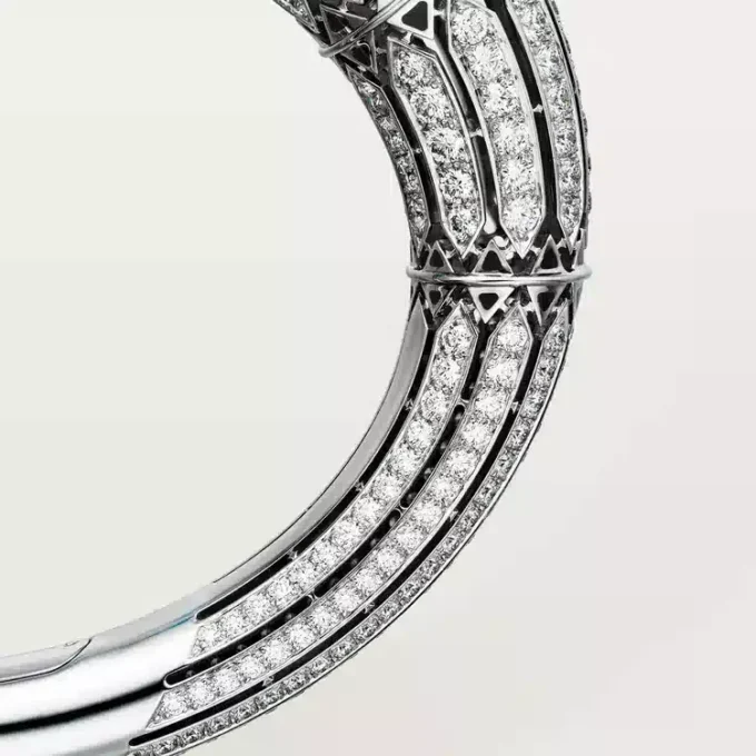 Bransoletka Geometrie & Contrastes, turkusowa, z pavé