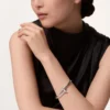 Bransoletka Juste Un Clou, duży model, diamenty