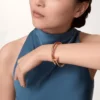 Bransoletka Juste Un Clou, duży model, diamenty