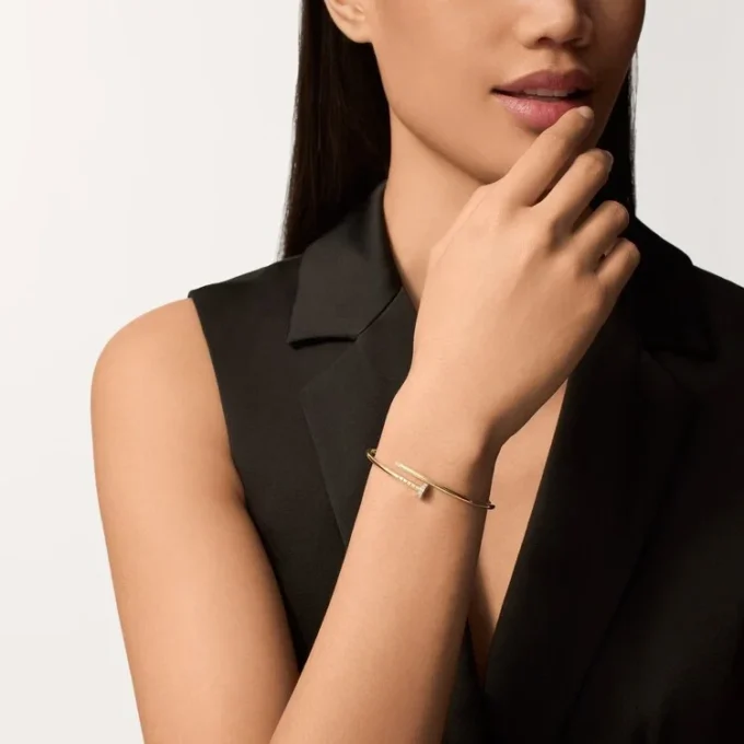 Bransoletka Juste Un Clou, mały model, diamenty