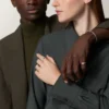 Bransoletka Juste Un Clou, mały model, diamenty