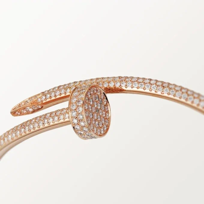 Bransoletka Juste Un Clou, model Classic, diamenty