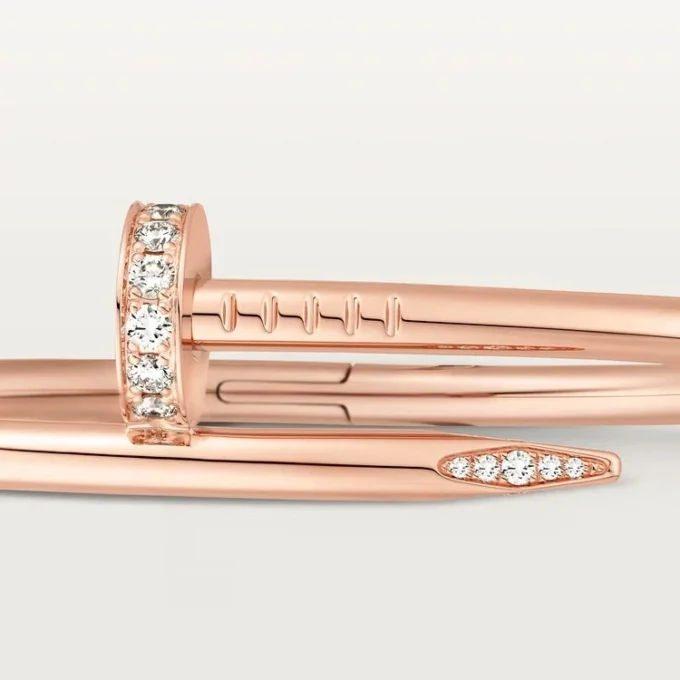 Bransoletka Juste Un Clou, model Classic, diamenty