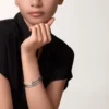 Bransoletka Juste Un Clou, podwójna, z brylantami
