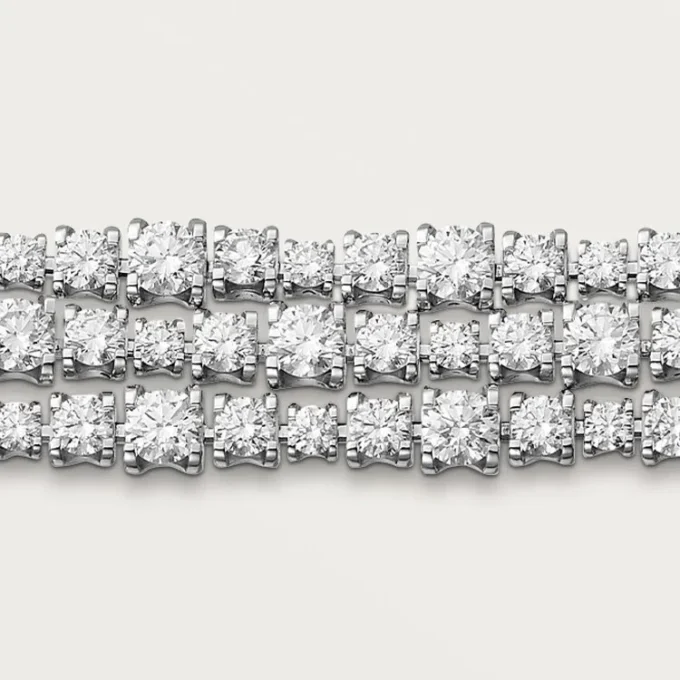 Bransoletka Lignes Essentielles, diamenty o szlifie brylantowym