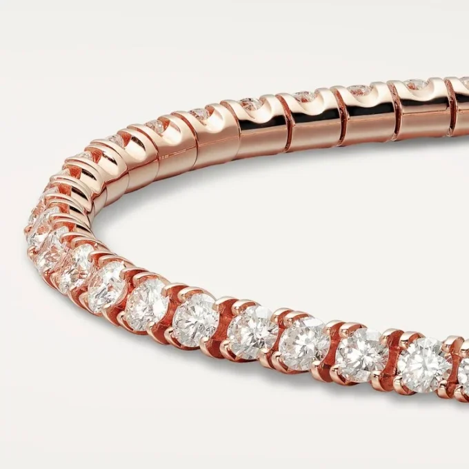 Bransoletka Lignes Essentielles, diamenty o szlifie brylantowym
