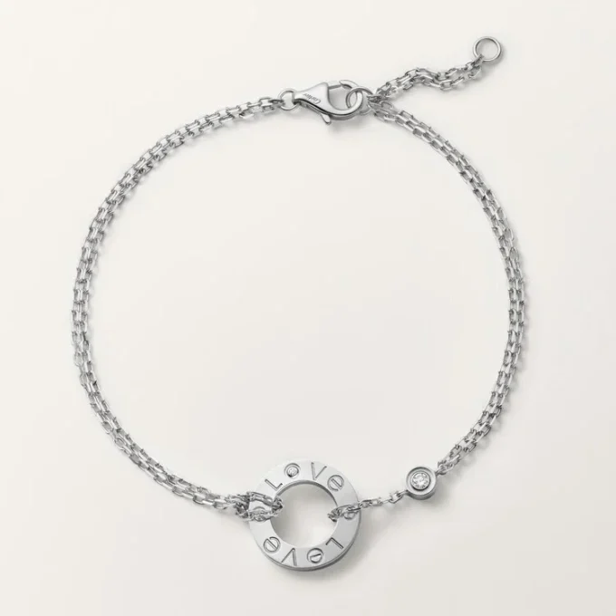 Bransoletka Love – białe złoto, diamenty – Cartier