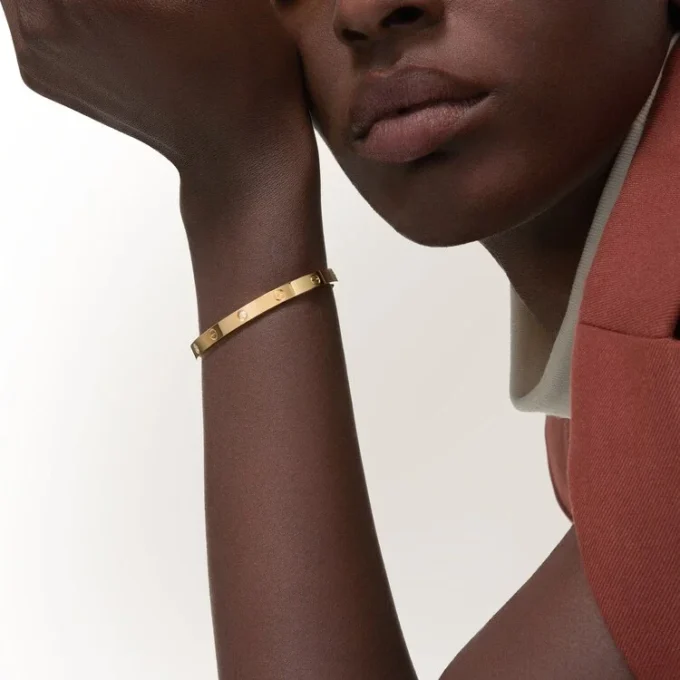 Bransoletka Love, model średni, 4 diamenty