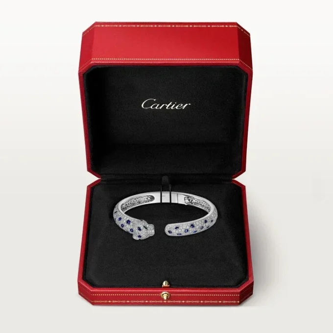 Bransoletka Panthere De Cartier, model średni, wysadzana