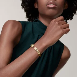 Bransoletka Panthere De Cartier, model średni, z półpavé