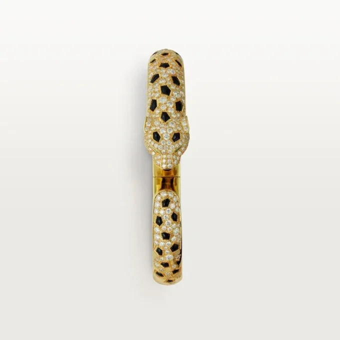 Bransoletka Panthere De Cartier, model średni, z półpavé