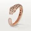 Bransoletka Panthere De Cartier, obsydian, pavé