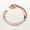 Bransoletka Panthere De Cartier, obsydian, pavé