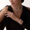 Bransoletka Panthere De Cartier, przegubowa, wysadzana kamieniami