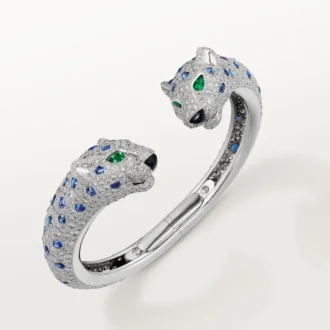 Bransoletka Panthere De Cartier, szafir, pavé