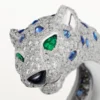 Bransoletka Panthere De Cartier, szafir, pavé