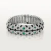 Bransoletka Panthere De Cartier, szmaragd, pavé