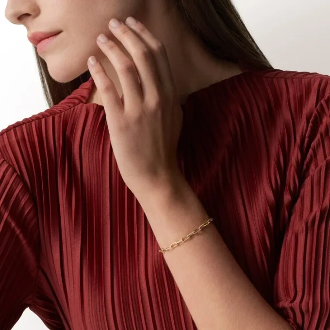 Bransoletka Santos De Cartier, łańcuszek, mały model