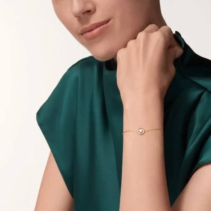 Bransoletka Trinity na łańcuszku, 1 diament