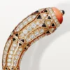 Bransoletka z kolekcji High Jewelry – różowe złoto, koral, onyks, czarny lakier, diamenty – Cartier
