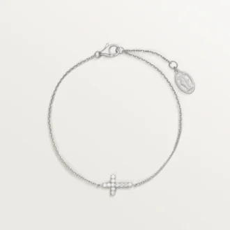 Bransoletka z symbolami – białe złoto, diamenty – Cartier