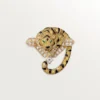 Broszka Faune Et Flore De Cartier, żółte, pomarańczowe i brązowe diamenty, wysadzana