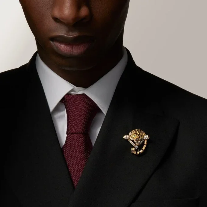 Broszka Faune Et Flore De Cartier, żółte, pomarańczowe i brązowe diamenty, wysadzana