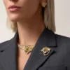 Broszka Faune Et Flore De Cartier, żółte, pomarańczowe i brązowe diamenty, wysadzana