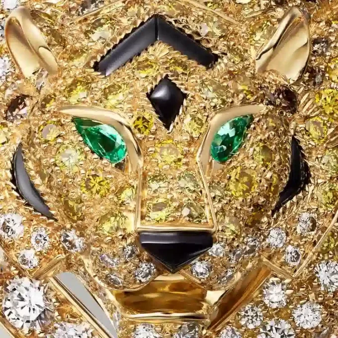 Broszka Faune Et Flore De Cartier, żółte, pomarańczowe i brązowe diamenty, wysadzana
