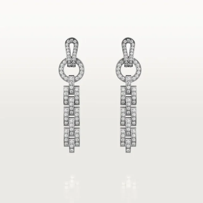 Kolczyki Agrafe – białe złoto, diamenty – Cartier Kolczyki Agrafe – białe złoto, diamenty – Cartier