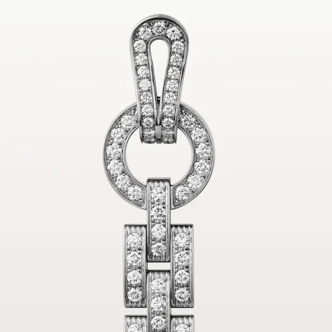Kolczyki Agrafe – białe złoto, diamenty – Cartier Kolczyki Agrafe – białe złoto, diamenty – Cartier