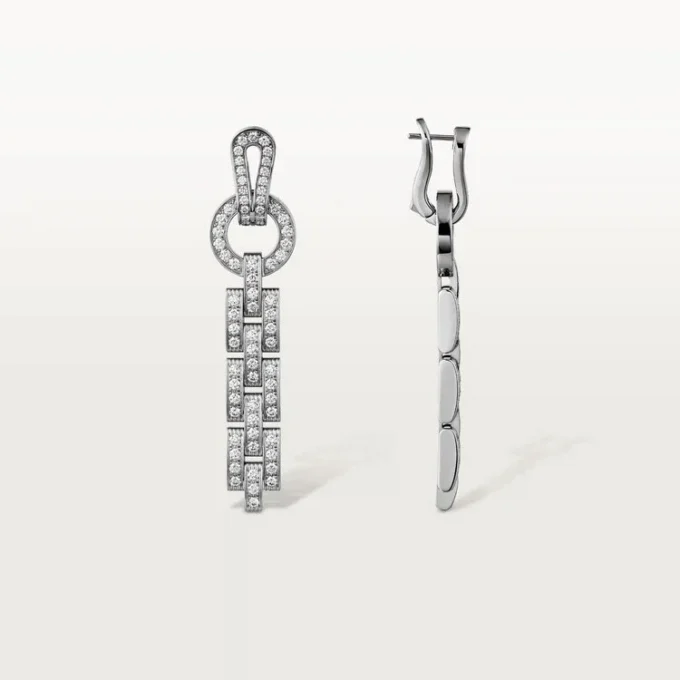 Kolczyki Agrafe – białe złoto, diamenty – Cartier Kolczyki Agrafe – białe złoto, diamenty – Cartier