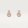 Kolczyki Agrafe – różowe złoto, diamenty – Cartier Kolczyki Agrafe – różowe złoto, diamenty – Cartier