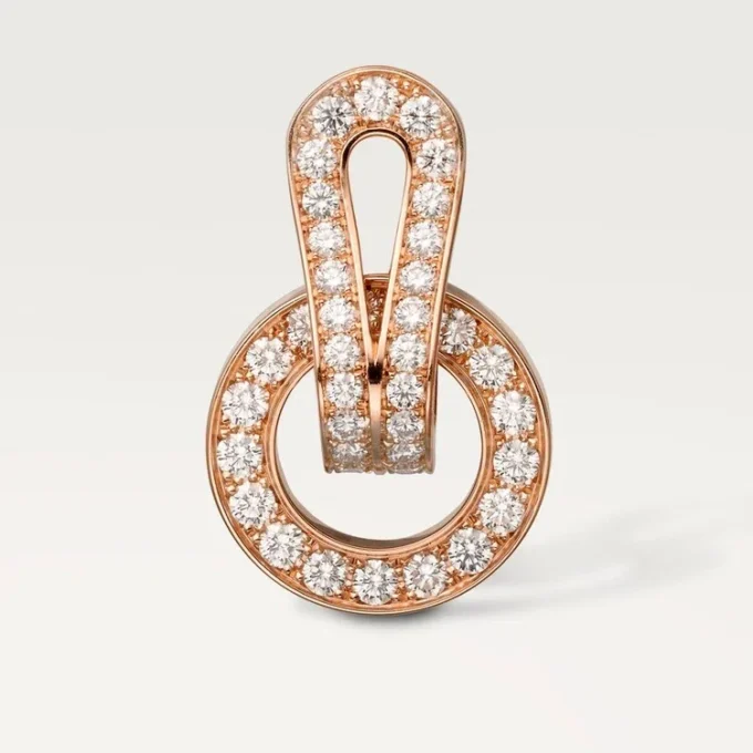 Kolczyki Agrafe – różowe złoto, diamenty – Cartier Kolczyki Agrafe – różowe złoto, diamenty – Cartier