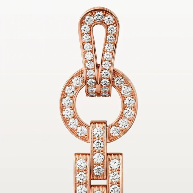 Kolczyki Agrafe – różowe złoto, diamenty – Cartier Kolczyki Agrafe – różowe złoto, diamenty – Cartier