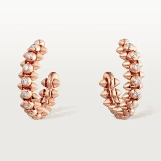 Kolczyki Clash De Cartier Diamenty – różowe złoto, diamenty – Cartier