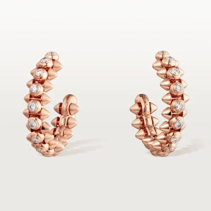 Kolczyki Clash De Cartier Diamenty – różowe złoto, diamenty – Cartier
